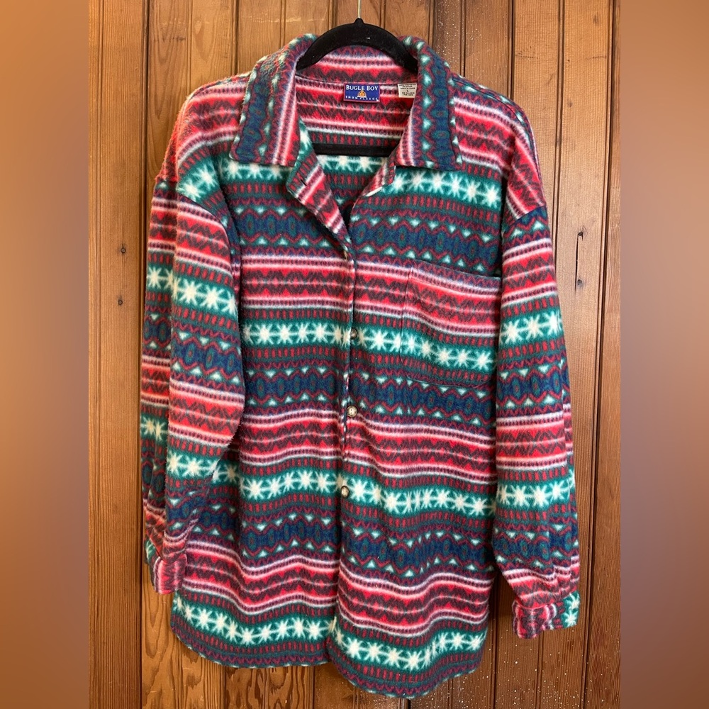 ⭐️Vintage 90s Bugle Boy Winter Snow Fleece